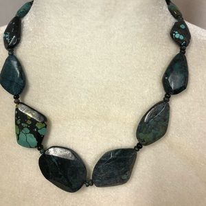 Women’s Green Natural Stone Necklace